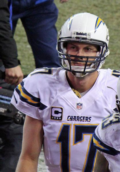 Philip Rivers is playing as well as any quarterback in the NFL right now. (Jeffrey Beall/Wikimedia Commons)