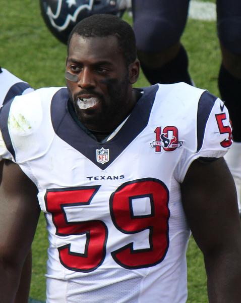 Whitney Mercilus has enjoyed the best season of his career by far this year. (Jeffrey Beall/Wikimedia Commons)