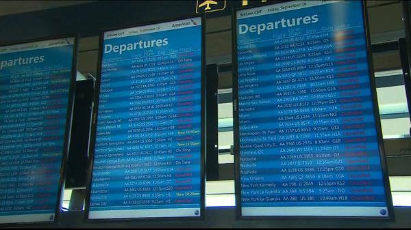 Thousands of flights were delayed at Chicago O'Hare and Midway Airports. (@CNNWire/Twitter) Thousands of flights were delayed at Chicago O'Hare and Midway Airports. (@CNNWire/Twitter)