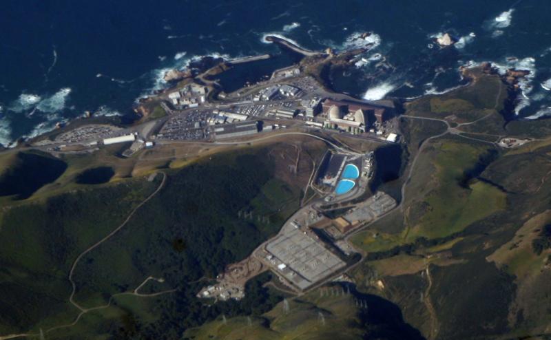 Diablo Canyon power plant, photographed from above. (Creative Commons)