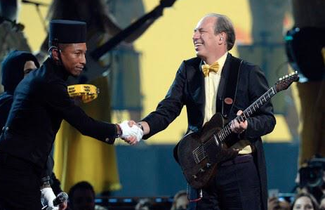 Hans Zimmer with Pharrel Williams (Twitter/ @FernandaARizky)