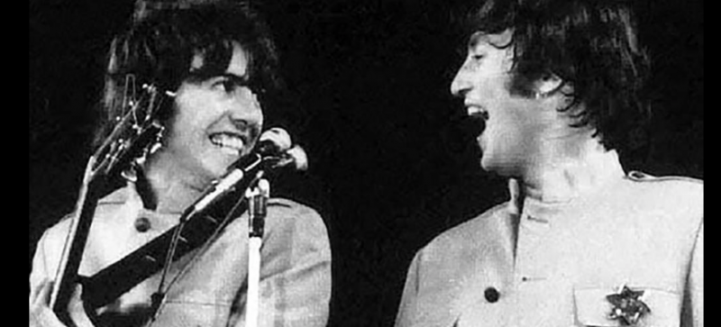 George Harrison and John Lennon (Twitter/ @johnlennon)