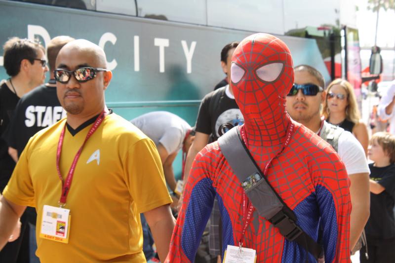 Spider-Man is one of the lesser known Starfleet cadets. (Will Federman/Neon Tommy)