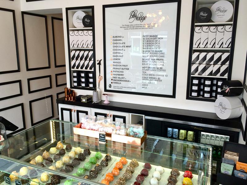 The display case at Bo Nuage on Melrose Avenue in Los Angeles, California, filled with Nuages, which means clouds. (Margaux Farrell/Neon Tommy)