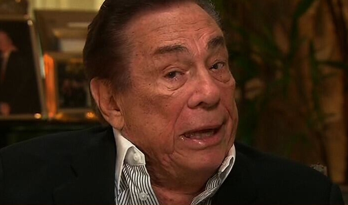 Donald Sterling, pictured above, having a racist brain fart. (CNN/Twitter)