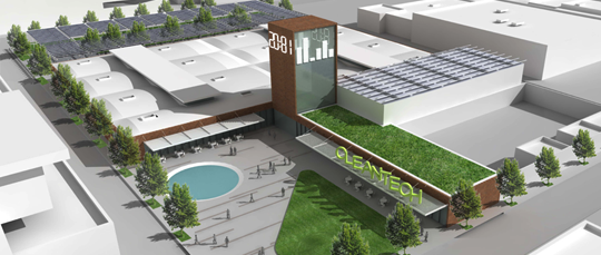 Artist's rendering of the La Kretz Innovation Campus, set to open in 2015. (Courtesy of L.A. Cleantech)