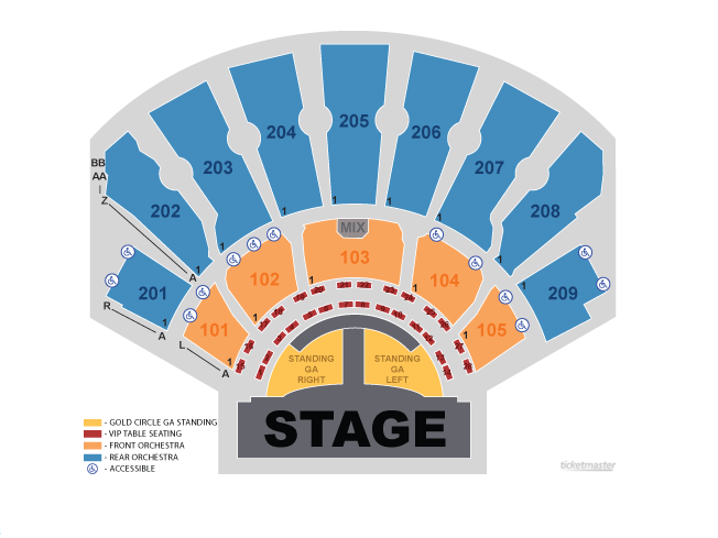 Inside Spears's Planet Hollywood Venue via Ticketmaster.com