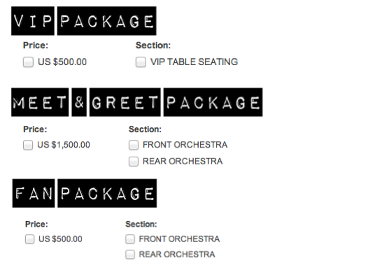 Information via Ticketmaster.com Information via Ticketmaster.com