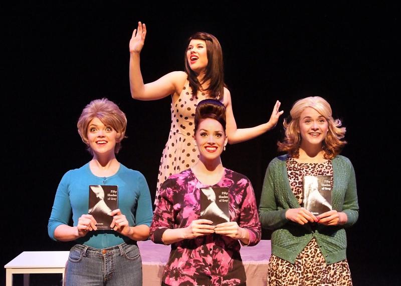 The three book club ladies allow their fantasies to take form as they clutch their copies of "50 Shades of Grey." Photo by Ed Krieger