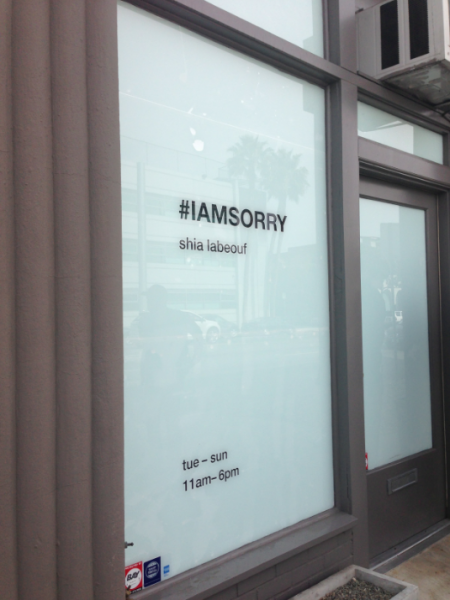 The reflective door to the #IAMSORRY exhibit opened only 6 times in the span of two hours. (Emily Mae Czachor) The reflective door to the #IAMSORRY exhibit opened only 6 times in the span of two hours. (Emily Mae Czachor)