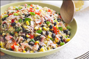 Throw in any combination of zesty ingredients like onions and peppers in a quinoa salad (Creative Commons/Google Images). Throw in any combination of zesty ingredients like onions and peppers in a quinoa salad (Creative Commons/Google Images).