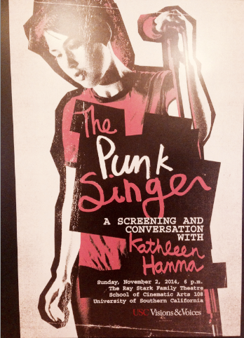 The cover of the documentary biopic "The Punk Singer." (By Emily Mae Czachor)