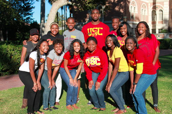 Black students at USC opt for a university-sponsored social space. (By Mark Love)