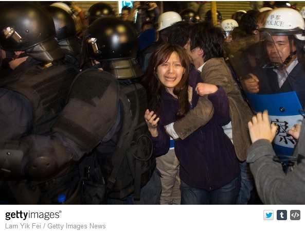 Riot police clash with student protesters outside the Executive Yuan, a branch of government in charge of administrative affairs for all of Taiwan on March 24, 2014 in Taipei, Taiwan. Clashes erupted between protesters and police after Taiwan's president refused to scrap a contentious trade agreement with China and denounced the 'illegal' occupation of parliament by students opposed to its ratification. (Lam Yik Fei/Getty Images) Riot police clash with student protesters outside the Executive Yuan, a branch of government in charge of administrative affairs for all of Taiwan on March 24, 2014 in Taipei, Taiwan. Clashes erupted between protesters and police after Taiwan's president refused to scrap a contentious trade agreement with China and denounced the 'illegal' occupation of parliament by students opposed to its ratification. (Lam Yik Fei/Getty Images)
