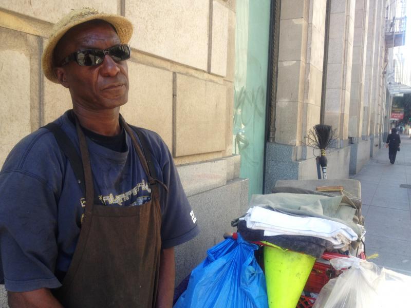  Skid Row resident Kendrick "O. G." reflects on his nearly 54 years in Los Angeles. (Celeste Alvarez/ Neon Tommy)