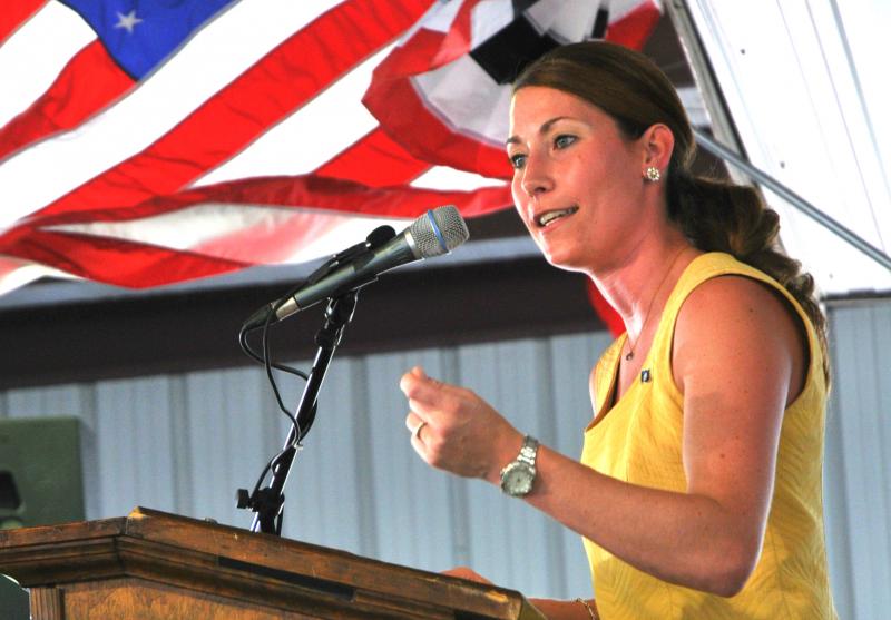 Democratic challenger Alison Ludergan Grimes hopes to join Kentucky state senate. (Patrick Delahanty/ Flickr)
