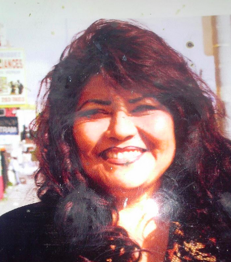 Rosalie Garcia near her church in South L.A., 2009. Courtesy of Rosalie Garcia.