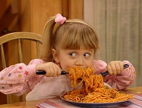 Who could resist having dinner with Michelle Tanner? (Pinterest) 