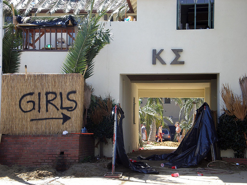 Sexualized culture created by fraternities (creative commons). Sexualized culture created by fraternities (creative commons).