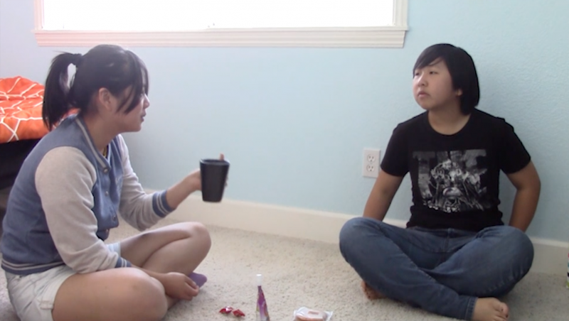 Miaomiao Jin Hanging out with Her friend from China (Picture by Zhiqi Scarlett Chen) Miaomiao Jin Hanging out with Her friend from China (Picture by Zhiqi Scarlett Chen)