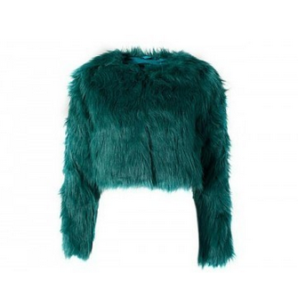 Jewel-tone fur coat (Society Of Chic)