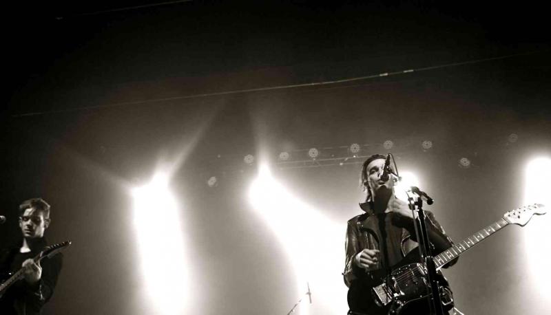 The 1975 on stage at the Fonda (Alexandra Aftalion/Neon Tommy)