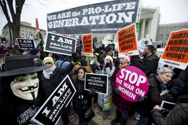 The anti-abortion bill could force 3 of the states 5 clinics to close. (@WarAgainstWomen/Twitter)