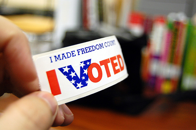 Have you voted today? Kelley Minars, Flickr (Creative Commons).