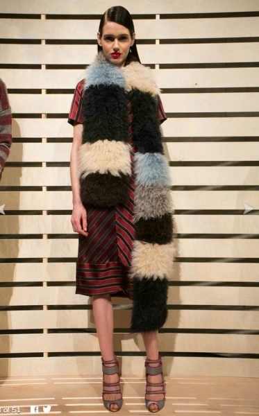 A favorite look from today's J. Crew presentation (Twitter @reneejacques).
