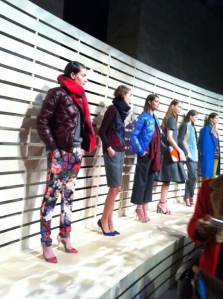 Looks from the J. Crew presentation (Twitter @vdlr).