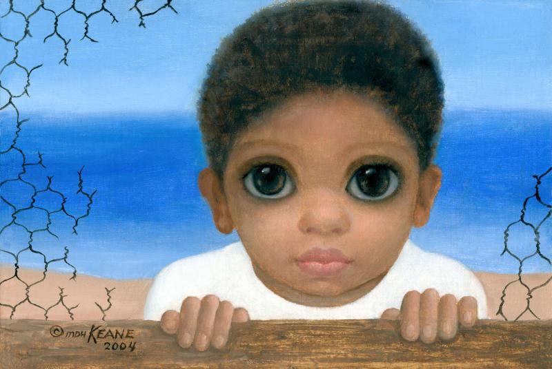 "A Day at the Beach" by Margaret Keane. © Courtesy Keane Eyes Gallery, San Francisco, CA. "A Day at the Beach" by Margaret Keane. © Courtesy Keane Eyes Gallery, San Francisco, CA.