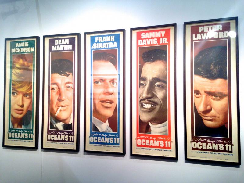 A set of 1960 "Ocean's 11" posters from Reel Poster Gallery at the LA Art Show. Gigi Gastevich/Neon Tommy. A set of 1960 "Ocean's 11" posters from Reel Poster Gallery at the LA Art Show. Gigi Gastevich/Neon Tommy.