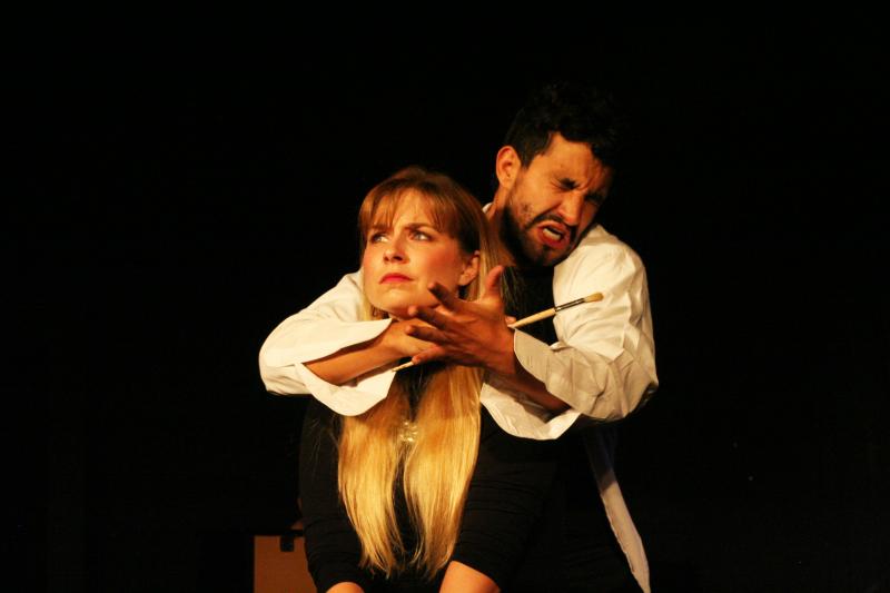 Jean Altadel and Eduardo Enrikez star as Jeune and Jitter in "A Little Complex." Photo by James Esposito. Jean Altadel and Eduardo Enrikez star as Jeune and Jitter in "A Little Complex." Photo by James Esposito.