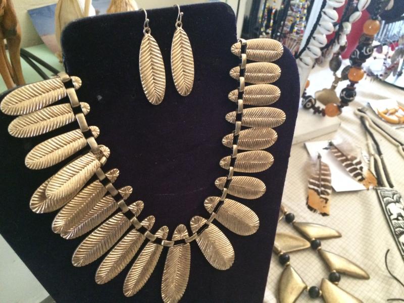Sophrinia's Fashion Collection also features handmade jewelry. (Gabi Duncan/Neon Tommy)