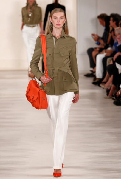 Ralph Lauren shows khaki at NYFW (Peter Michael Dills/Getty). Ralph Lauren shows khaki at NYFW (Peter Michael Dills/Getty).