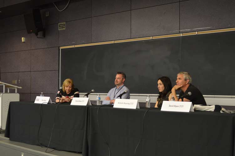  Chris Daley, Patrick Brown, Michelle Meyering and David Kipen. Photo by Angie Fiedler Sutton