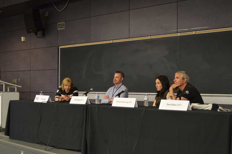  Chris Daley, Patrick Brown, Michelle Meyering and David Kipen. Photo by Angie Fiedler Sutton