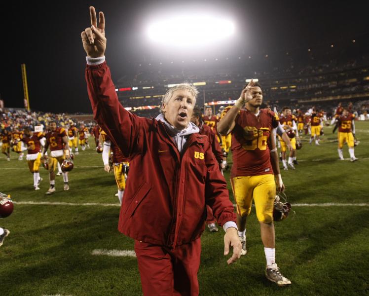 Pete Carroll symbolized everything about USC football that Lane Kiffin did not. (University of Southern California) 