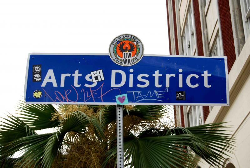 DTLA Arts District sign. (Ben Welsh /Flickr) DTLA Arts District sign. (Ben Welsh /Flickr)