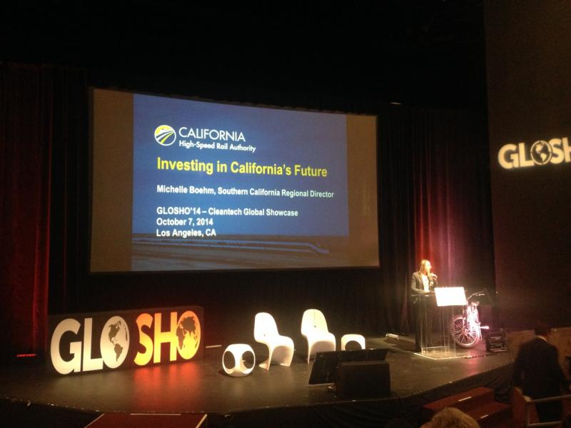 Keynote speaker Michelle Boehm at GloSho '14 (Michael Nystrom / Neon Tommy)