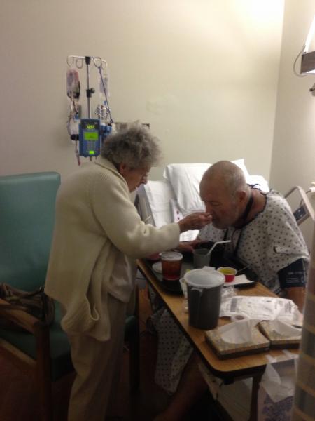 Alzheimer’s patient Faye Farnsworth and her husband, who both passed away within 24 hours (Ashley London) 