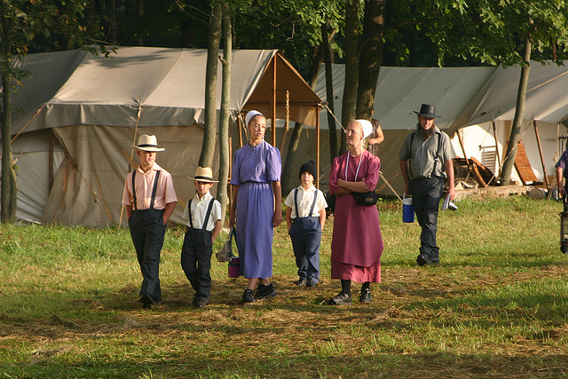 Only 7 percent of a sample of 138 Indiana Amish children had allergies, compared to the 25 percent of all American children that have allergies. Researchers think growing up on a farm has something to do with it. (johnny_appleseed1774/Creative Commons).