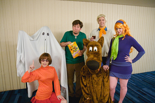 Throwback Thursday on Halloween with a Scooby Doo gang costume. (Rob Speed/Flickr)