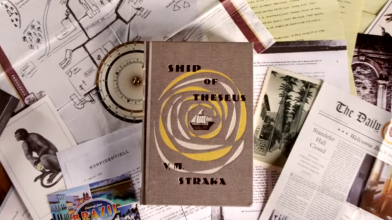 Screenshot of "Ship of Theseus" and its additional material (YouTube via Mulholland Books).