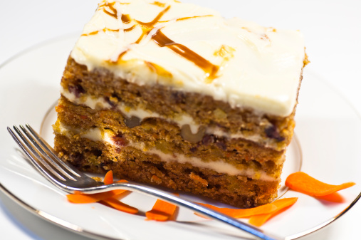 Carrot cake square (Morey Milbradt/ GettyImages) Carrot cake square (Morey Milbradt/ GettyImages)