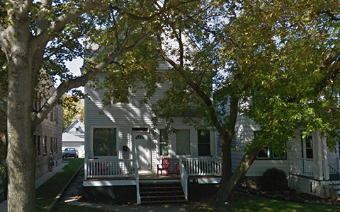 Police searched the TKE house (Google Street View)