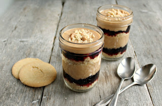 This peanut butter and jelly parfait recipe will fill about two Mason jars (Hungry Couple / Facebook).