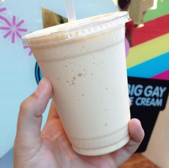 Big Gay Ice Cream offers a Tang-Creamsicle shake on Sundays (@biggayicecream/twitter). Big Gay Ice Cream offers a Tang-Creamsicle shake on Sundays (@biggayicecream/twitter).
