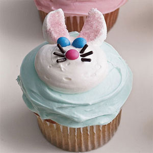 This Easter Bunny Cupcake recipe yields about 24 cupcakes (Steve Giralt/Delish).
