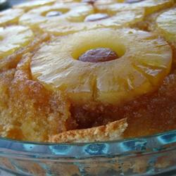 This Pineapple Upside Down Cake recipe yields about one 10-inch round cake (via All Recipes).